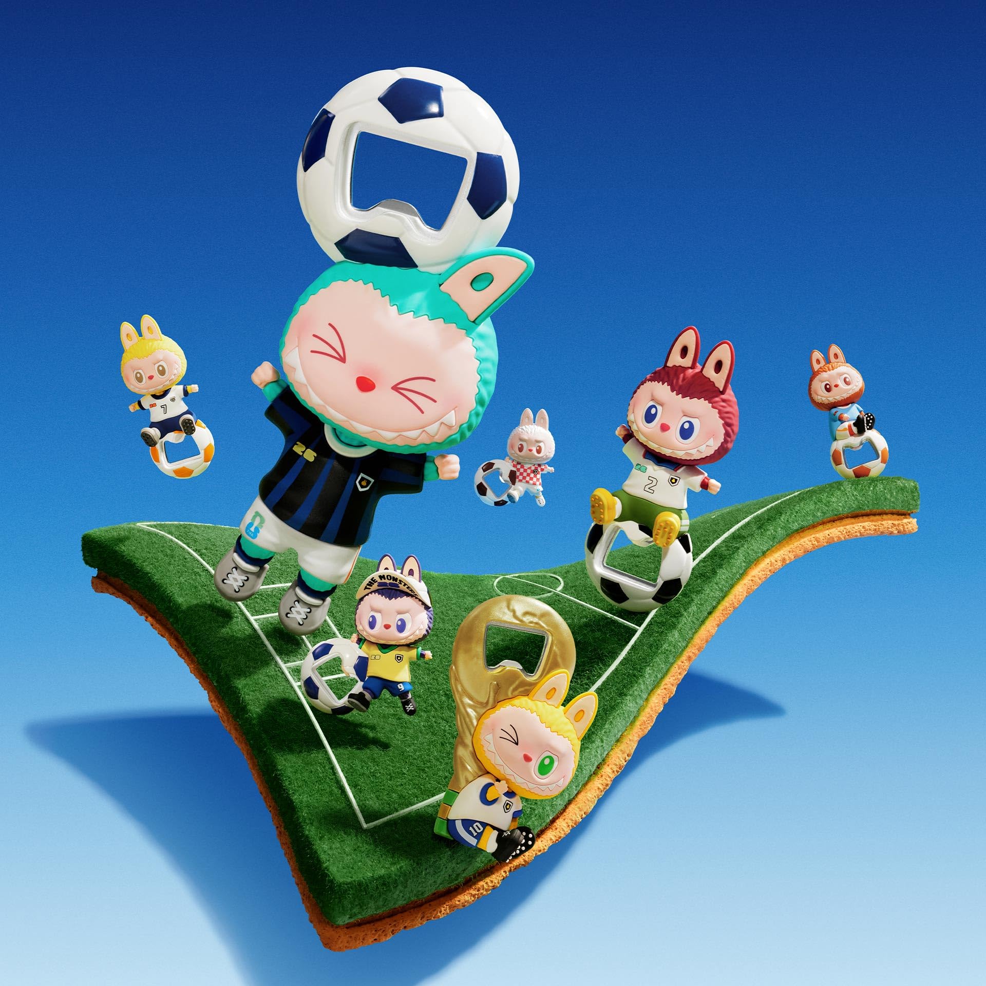 Amazon.com: POP MART THE MONSTERS × FIFA SERIES - Bottle Opener